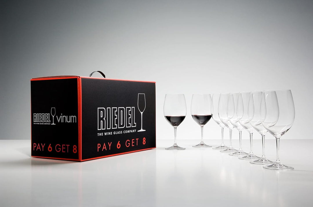 Riedel 7416/0 Vinum Aktionsset Bordeaux 8tlg Bordeaux-Gläser 8 Stück (1er Pack), Bordeaux-Gläser 8 S