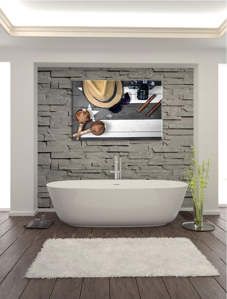 Stilleben Kubazigarren schwarz/weiss Format: 100x70 auf Leinwand, XXL riesige Bilder fertig gerahmt