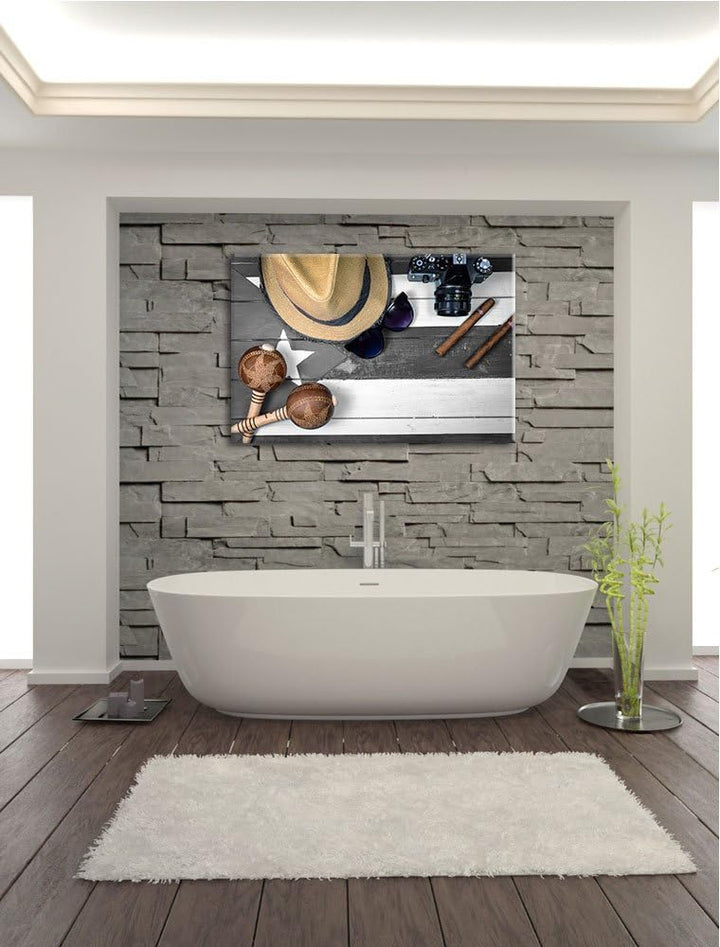 Stilleben Kubazigarren schwarz/weiss Format: 100x70 auf Leinwand, XXL riesige Bilder fertig gerahmt