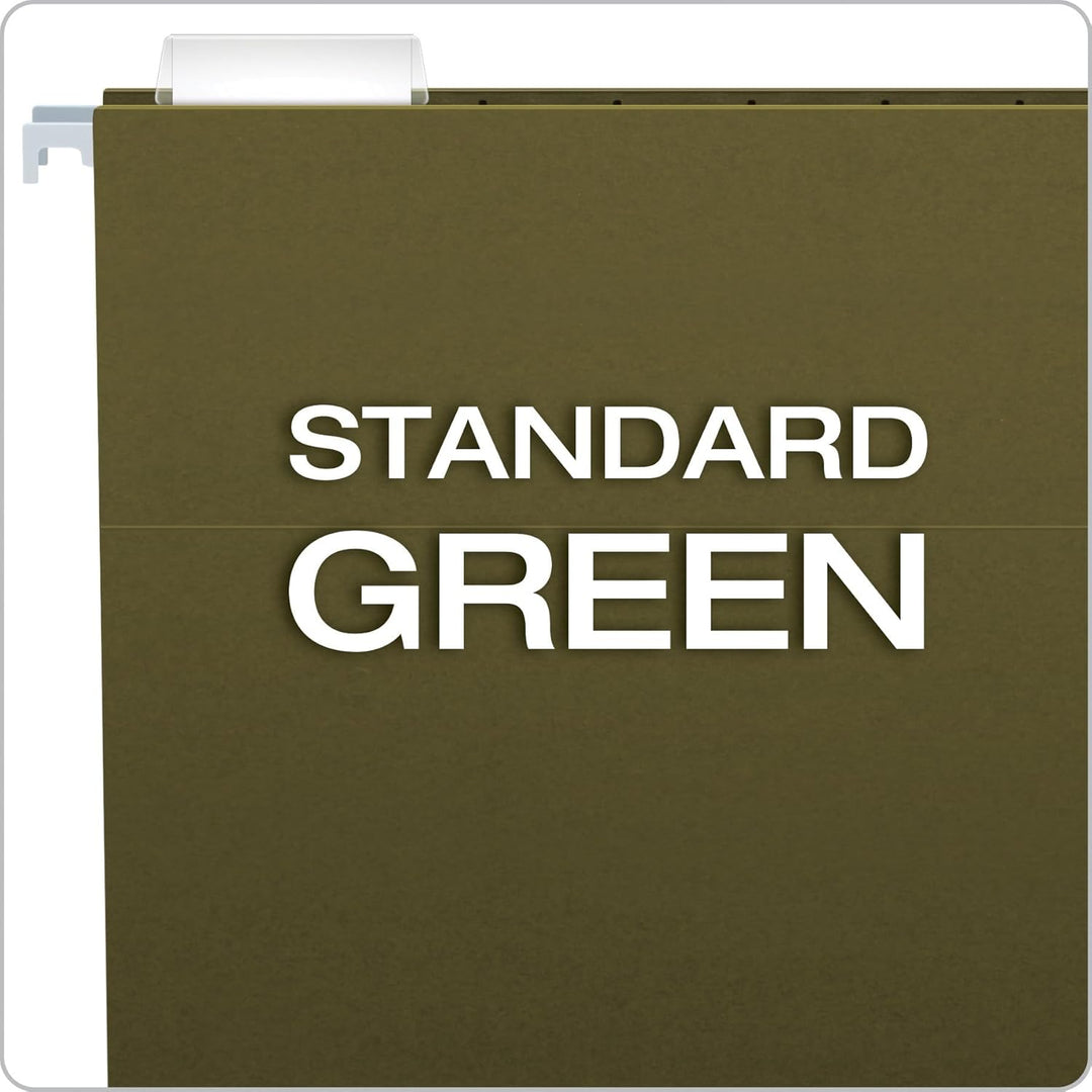 Pendaflex Essentials 81602 Hängemappen, Briefgrösse, 1/5 Reiter, Standardgrün, 25 Stück pro Box Stan