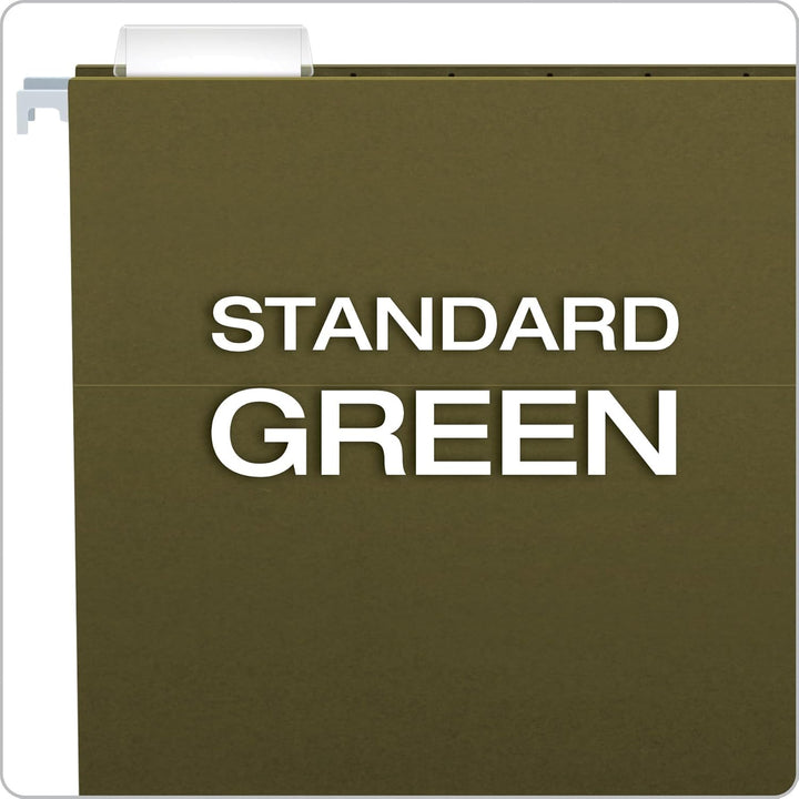 Pendaflex Essentials 81602 Hängemappen, Briefgrösse, 1/5 Reiter, Standardgrün, 25 Stück pro Box Stan