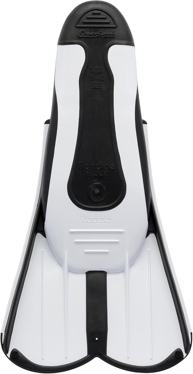 Cressi Light Fins-Kurze Flossen Zum Schnorcheln Schwimmen, Wassertraining, Verfügbar für 33/34 Weiss