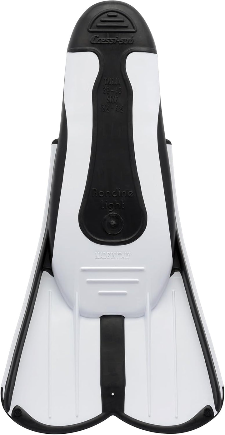 Cressi Light Fins-Kurze Flossen Zum Schnorcheln Schwimmen, Wassertraining, Verfügbar für 33/34 Weiss