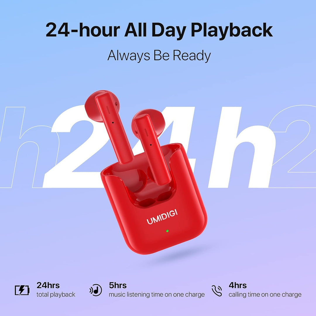 UMIDIGI Bluetooth Kopfhörer, Bluetooth 5.1 In-Ear Kopfhörer, Wasserdicht, Touch Control, 24 Stunden