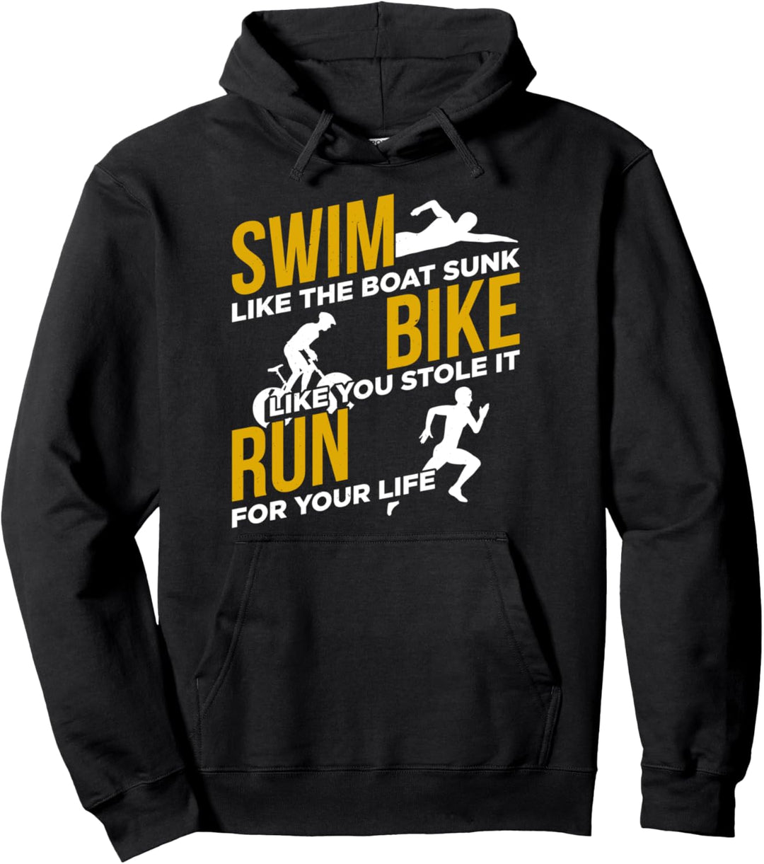 Schwimmen Sie wie das Boot, Sonnenrad, wie Sie es für das Leben gestohlen haben Pullover Hoodie