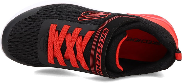 Skechers Jungen 403773l BKRD Sneaker 28 EU Black Textile Red Trim, 28 EU Black Textile Red Trim