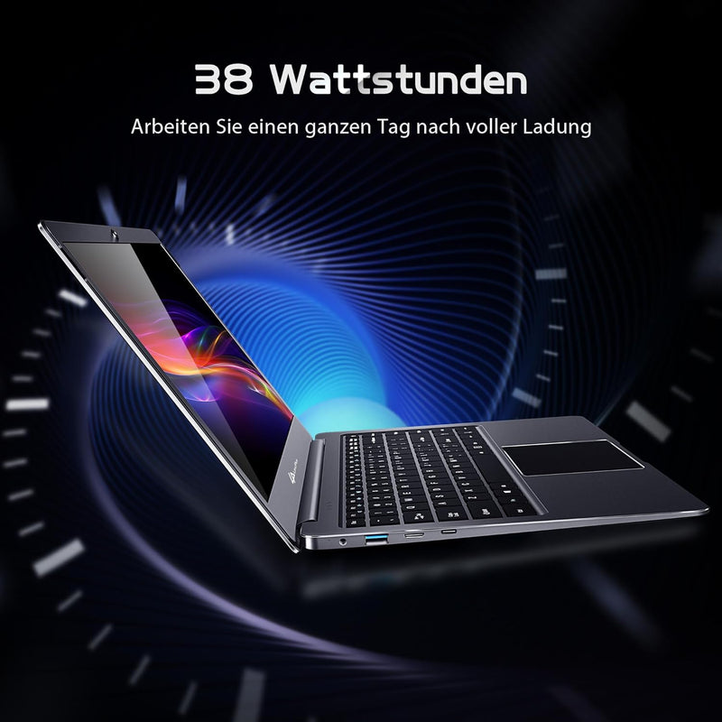 LincPlus P2 Laptop Notebook 14 Zoll 4GB RAM 64GB Ultrabook Netbook Windows 10 S QWERTZ DE Tastatur C