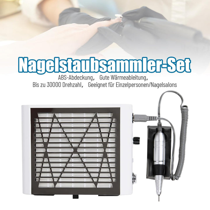 80W Profi Staubabsaugung für Nägel, Nagelstaubsauger mit Filter