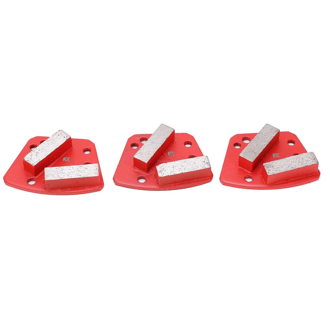 Diamant-Schleifschuhe, Trapez-Betonschneiden, 6 Löcher, gerade Zähne, Rot, 30#, Hochleistungs-, lebi