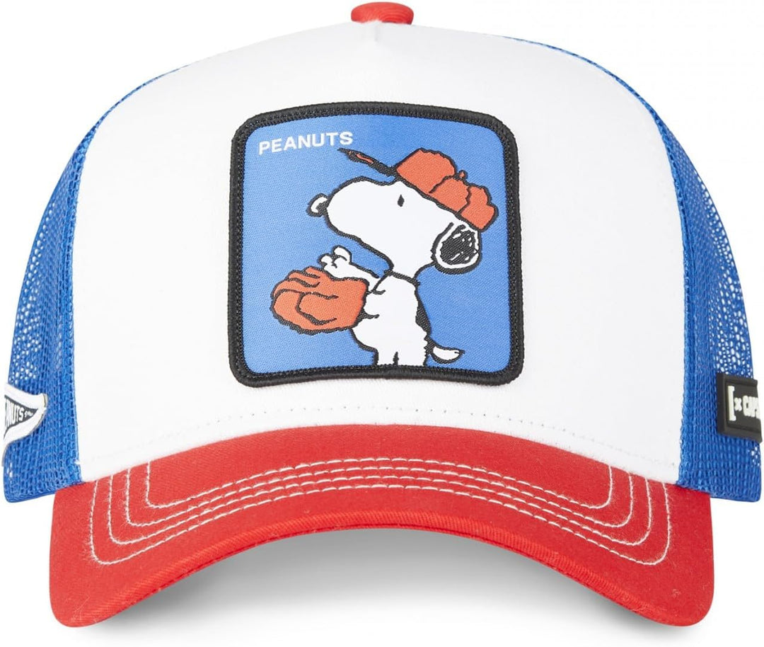 Capslab Snoopy Cap, Weiss, blau, One size