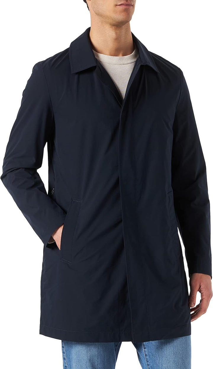 s.Oliver Herren Mantel Langarm Comfort F 44 dark blue, 44 dark blue