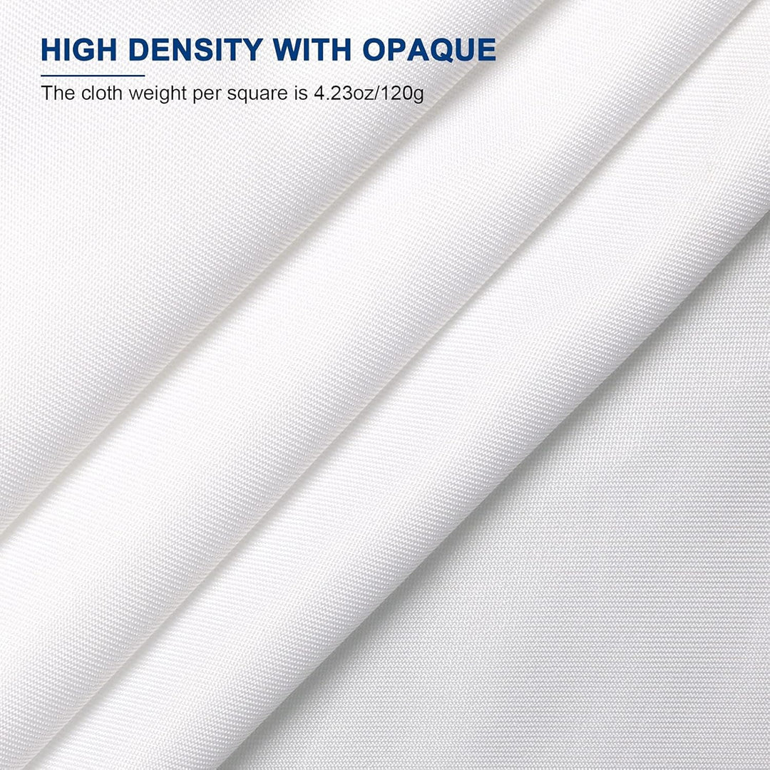 Spardar Foto Hintergrund, 3M X 4.5M Weiss Fotostudio Hintergrund mit 4 Klemmen, Faltbarer Fotohinter