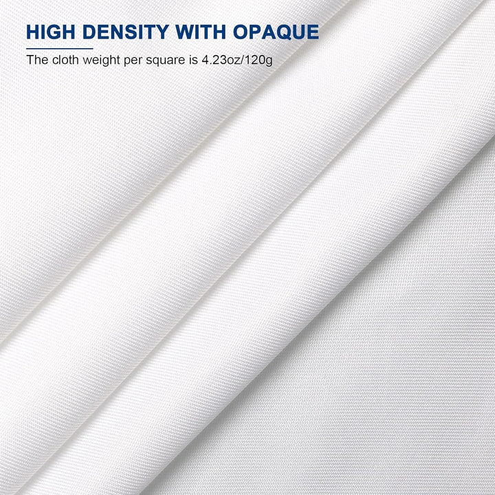 Spardar Foto Hintergrund, 3M X 4.5M Weiss Fotostudio Hintergrund mit 4 Klemmen, Faltbarer Fotohinter