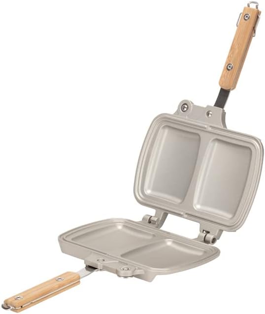 Snow Peak Tramezzino Camping Sandwichmaker, Aluminium, geeignet für Camping & Outdoor