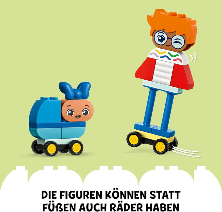 LEGO DUPLO Town Baubare Menschen mit grossen Gefühlen, Lernspielzeug für Kinder ab 3 Jahren, enthält