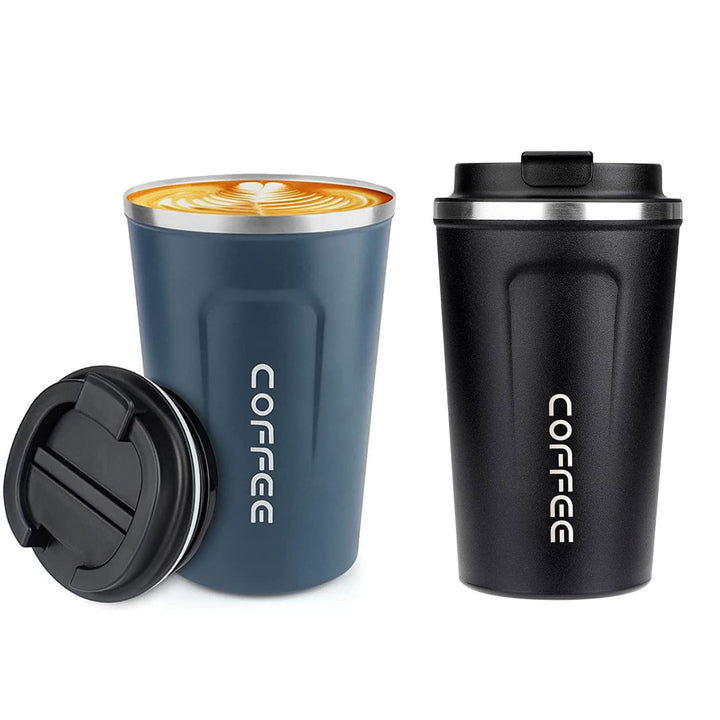 ERBO Kaffeebecher to go, Thermobecher Edelsthal, Auslaufsicher Kaffeetasse Kaffeebecher mit Deckel,