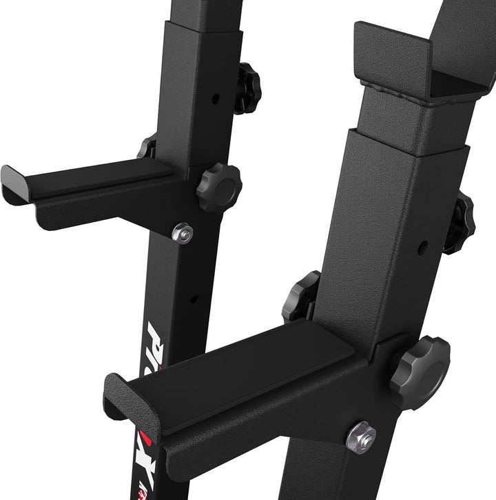 K-Sport: Squat Rack I verstärkte Langhantelablage bis 250 kg belastbar I Hantelablage zum effektiven