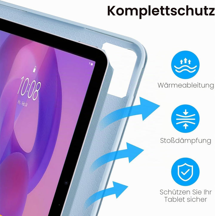 Hülle mit Tastatur für Lenovo Idea Tab 11" 2025 TB-336FU/TB-336ZU, Tastaturs Hülle für Lenovo Idea 1