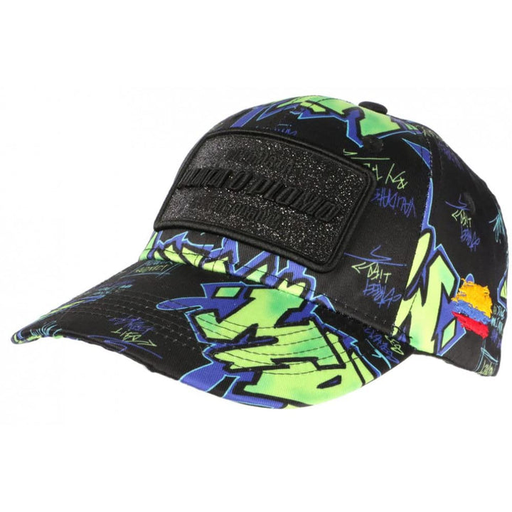 Plata o Plomo Baseball-Kappe, Grün und Schwarz, Strass, Streetwear, Colombia, Baseball – Grösse: Ein