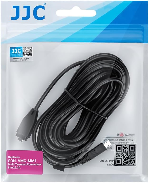 JJC Anschlusskabel für Sony RM-VPR1 Remote Commander mit Multi/Micro USB Terminal &amp; VCT-VPR1/ VCT-VP