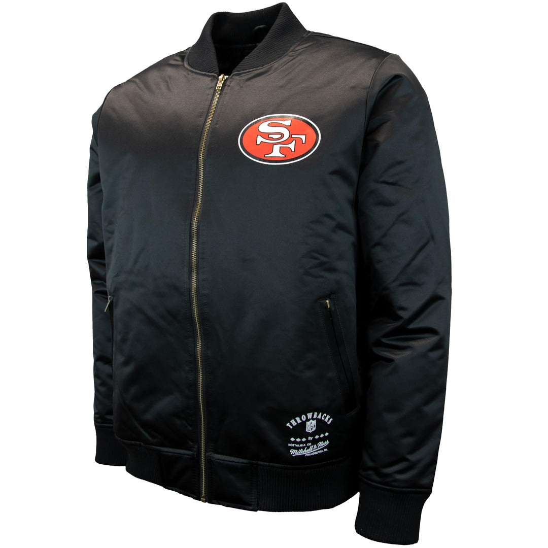 Mitchell & Ness NFL Team Bomber Jacke, Schwarz S San Francisco 49ers, Schwarz, S San Francisco 49ers