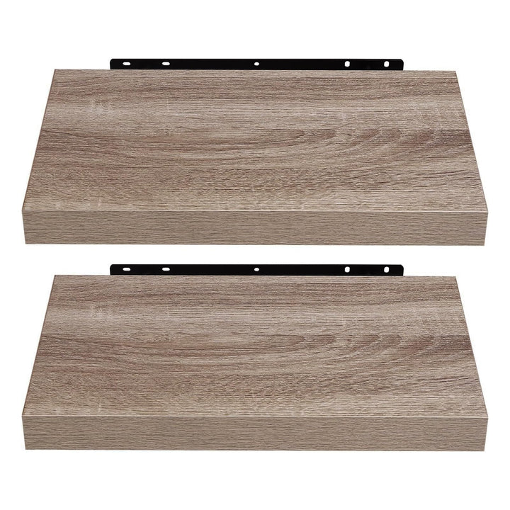 EUGAD Wandregal Wandboard 2er Set Hängeregal Holz Board Modern Eiche Gelb 40x22,9x3,8cm 0114QJ-2 Eic