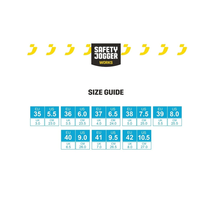 Oxypas ElaS4201lbl Ela SRC-Sportschuhe, Arbeitsschuhe, Sneaker,White with Light Blue,42 EU 42 EU Bla