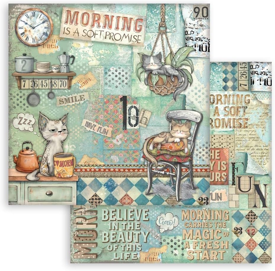 Stamperia - Scrapbook Paper Pad for Scrapbooking, Albums, Card Making, Bullet Journalling and More,