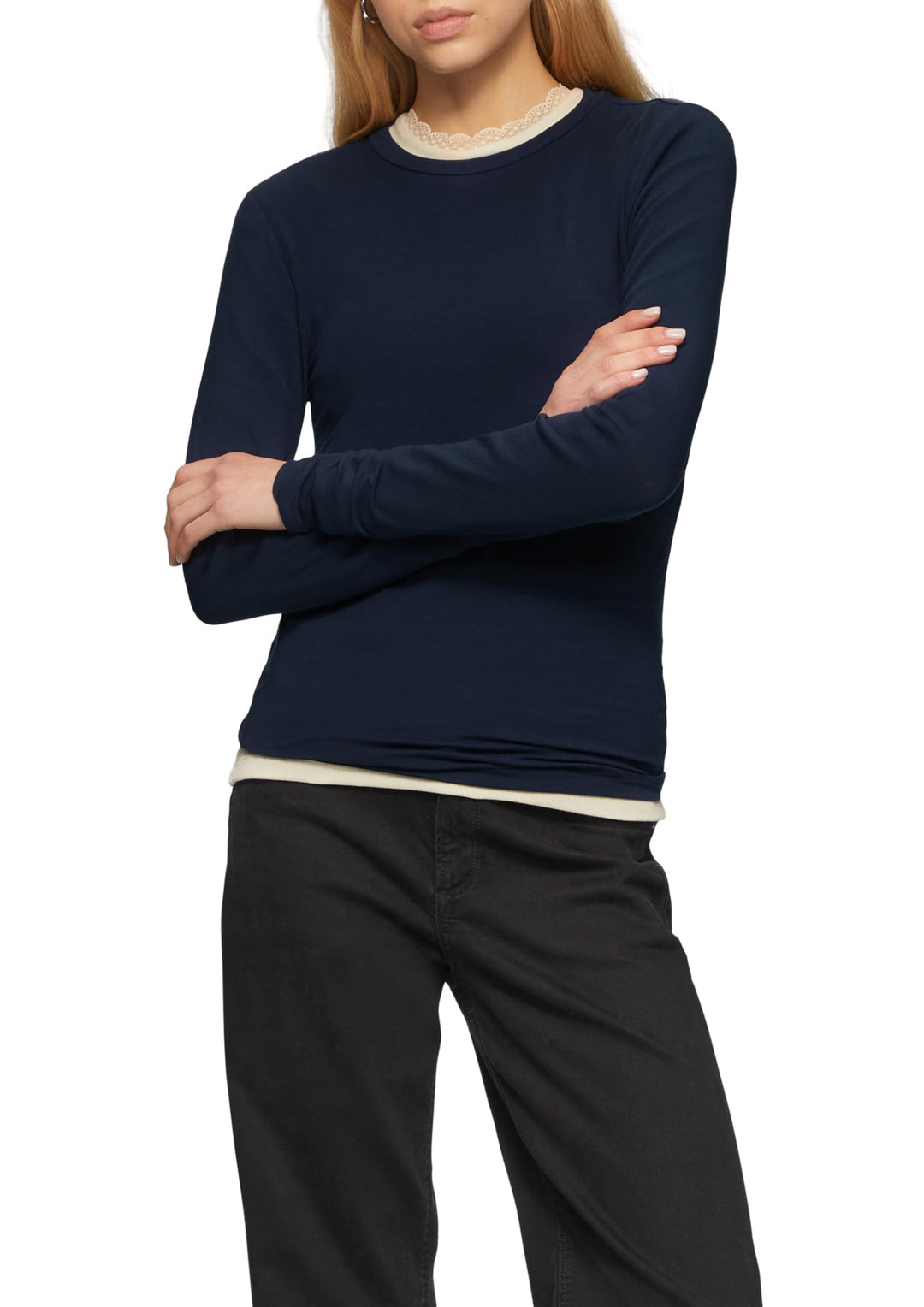 QS Weiches Longsleeve aus Lyocellmix XXL 5872, XXL 5872