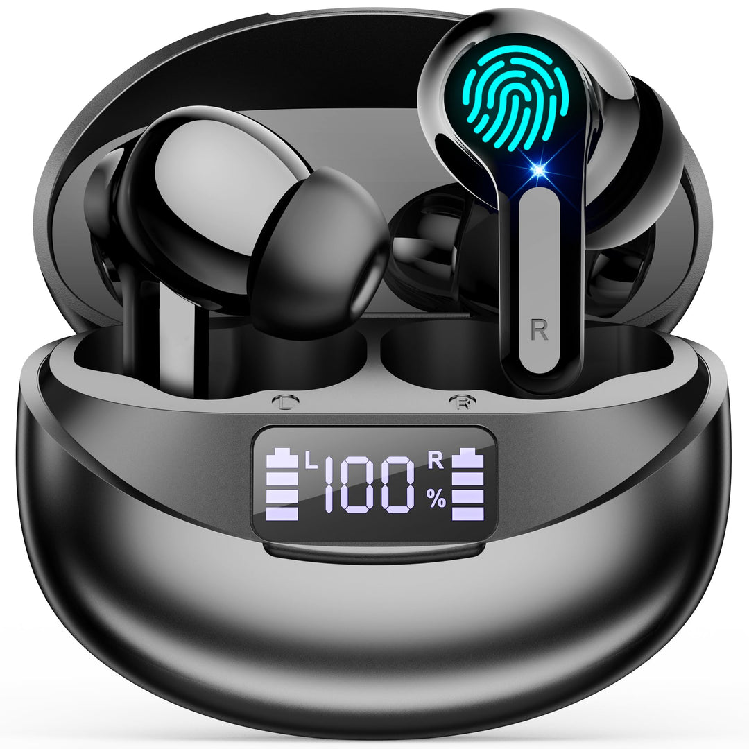 Bluetooth Kopfhörer Kabellos in Ear - Bluetooth 5.3 Hi-Fi Stereo Deep Bass Kabellose Kopfhoerer Nois