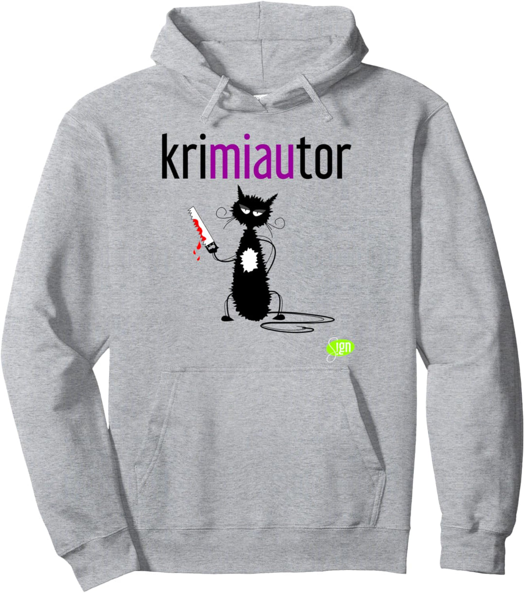 kriMI AUtor, schöne Geschenkidee, witzige Katze Pullover Hoodie