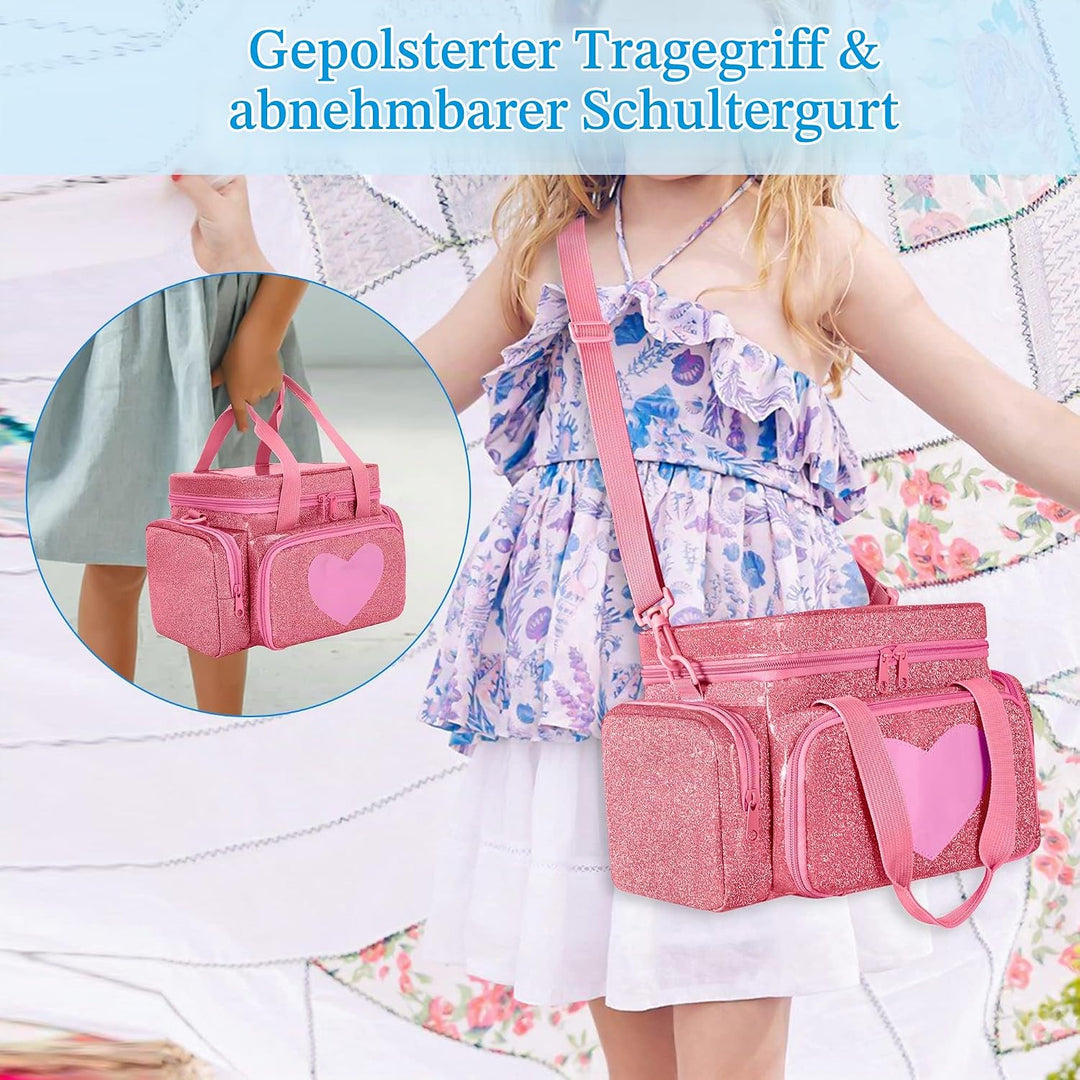 LoDrid Tragetasche kompatibel mit Tonie, Aufbewahrungstasche Organizer für Audio-Player-Set und Zube