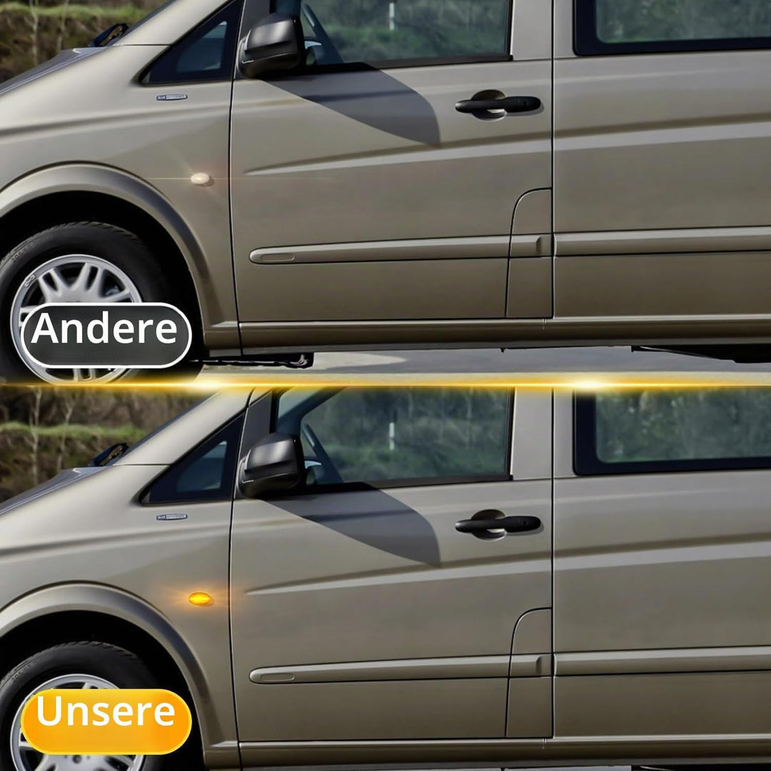 LED Blinker Spiegelblinker für Mercedes-Benz Smart W450 W452 A-Class W168 Citan W415 Vito W639 W447,