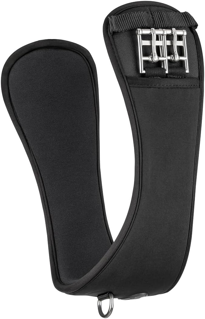 Equinate Kurzgurt Fremont mit 20mm Memory Foam 50cm - anatomischer Bauchgurt, Dressurgurt, Sattelgur