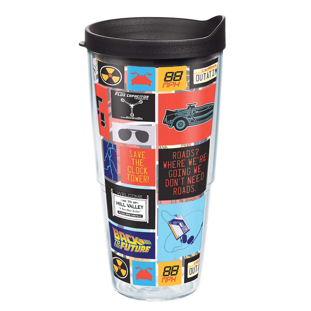 Tervis Back to the Future Thermobecher, Tritan, Muster 24oz - Tritan Muster, 24oz - Tritan Muster