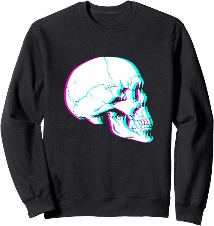 Retro Skelett Schädel Kopf menschlicher Schädel Kopf Sweatshirt