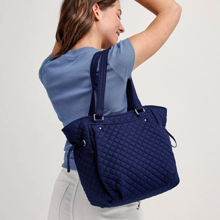 Vera Bradley Signature Damen Handtasche, Baumwolle, Glenna Climbing Ivy Green - Recycelte Baumwolle,