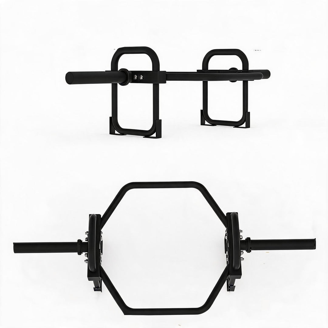 GarveeLife Hex Trap Bar mit Doppelgriffen, 180 kg Kapazität – 2-Zoll-Hülse, rutschfeste Endkappen, s