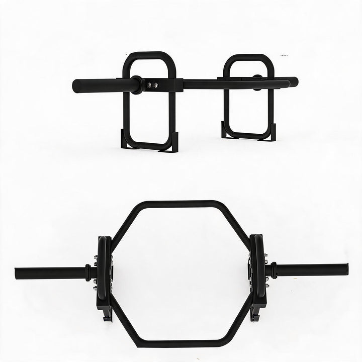 GarveeLife Hex Trap Bar mit Doppelgriffen, 180 kg Kapazität – 2-Zoll-Hülse, rutschfeste Endkappen, s