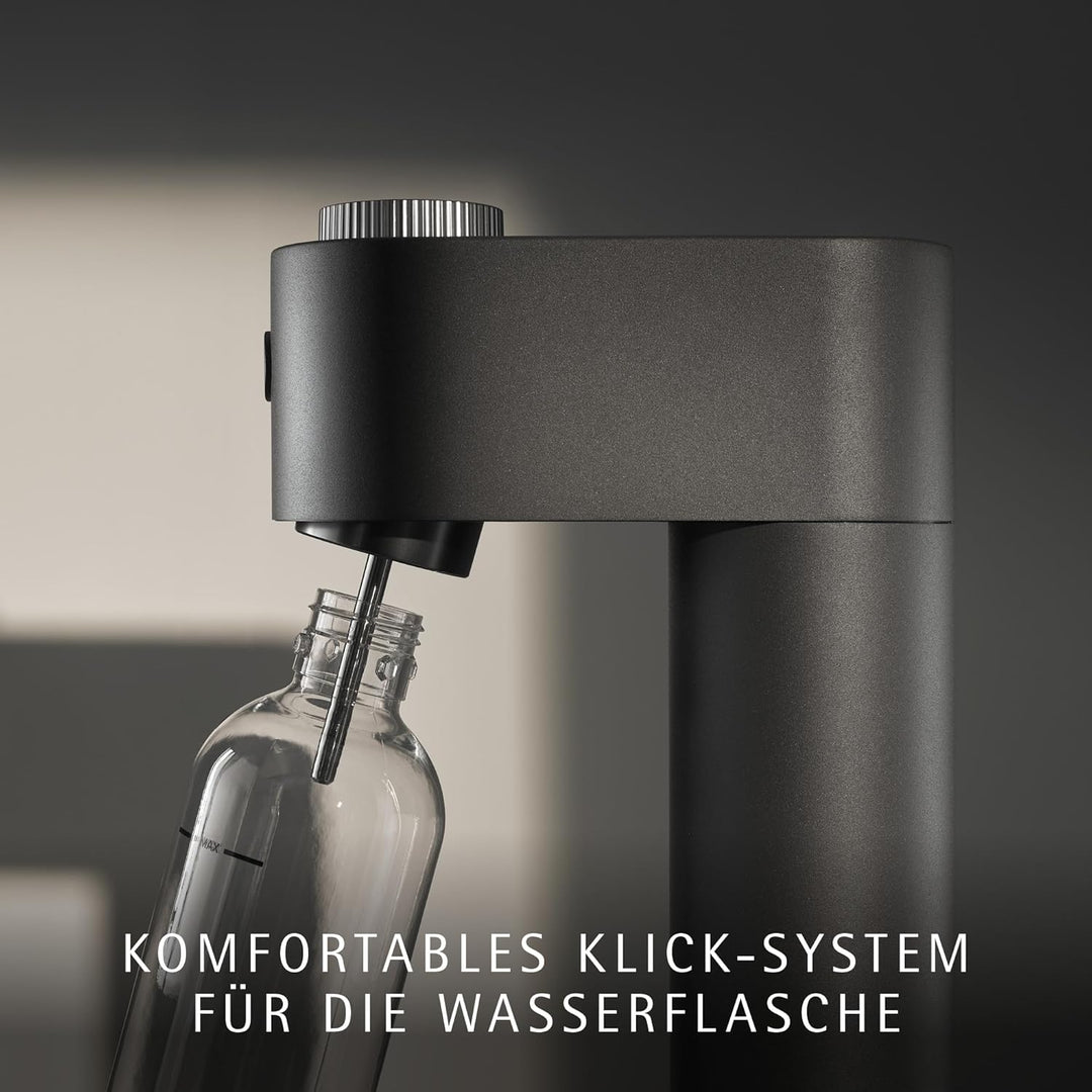 WMF Element One Wassersprudler – vollautomatische Edelstahl Sprudelmaschine mit 3 Graden, platzspare