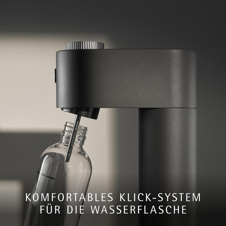WMF Element One Wassersprudler – vollautomatische Edelstahl Sprudelmaschine mit 3 Graden, platzspare