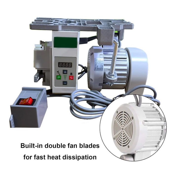 Elektrischer Nähmaschinenmotor, 220V 750W Industrieller Nähmaschinenmotor Energiesparender Servomoto