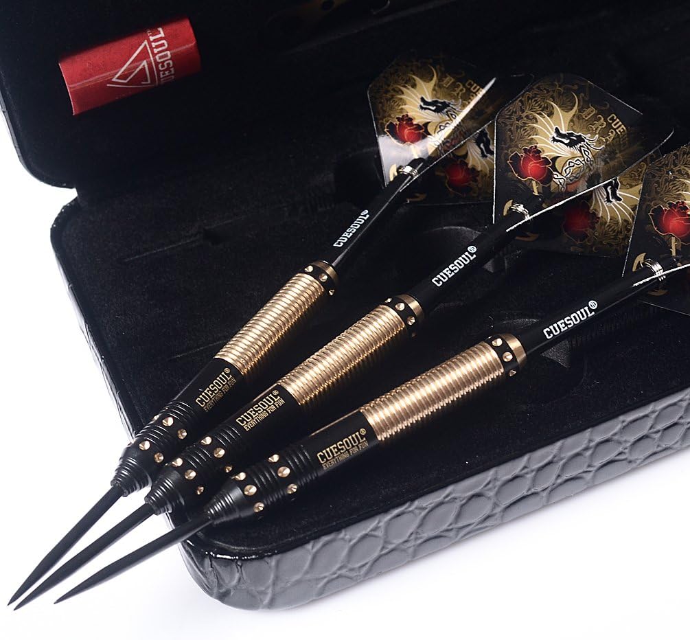 CUESOUL Dragon Deluxe Messing Steel Dartpfeile, 21 Gramm J2105 25 Gramm, J2105 25 Gramm