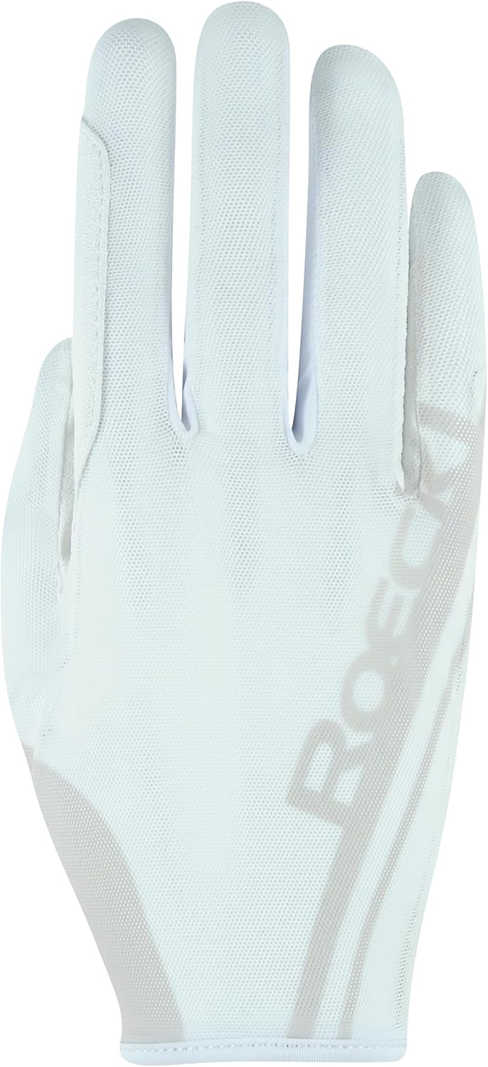 Roeckl Sports Reithandschuh MOYO, Turnier Sommer Handschuh, 4 Farben, Grösse 6-11, 9.5 Wei&#xDF;