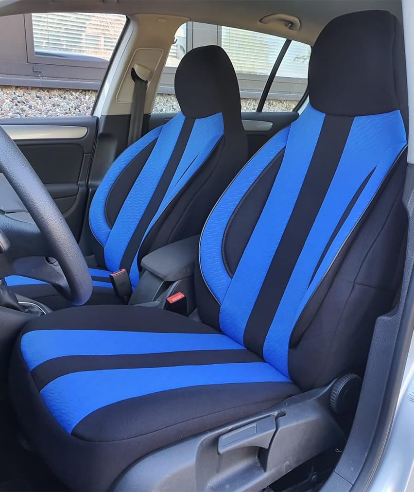 BREMER SITZBEZÜGE Mass Piloten Auto Schonbezüge kompatibel mit Nissan Qashqai 2 J11 Fahrer & Beifahr