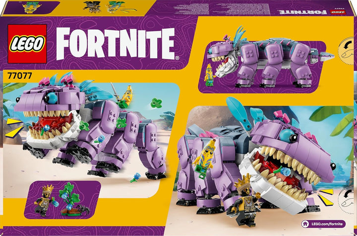 LEGO Fortnite Klombo Gaming Spielzeug - Spielset mit Minifiguren - Dinofigur mit Inselabenteuer-Scha