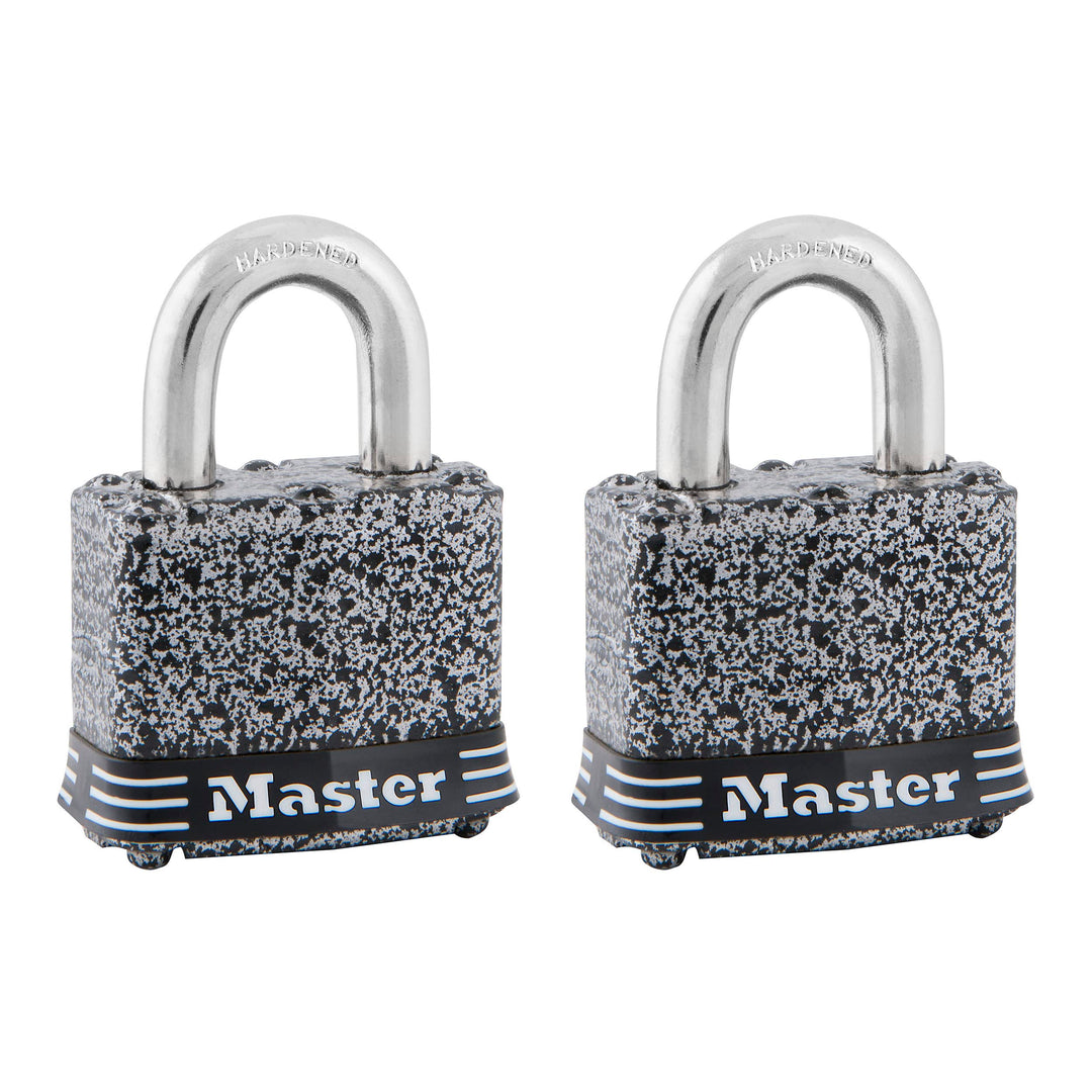 Master Lock 380T, 1-9/16" W, schwarz, 2 Stück