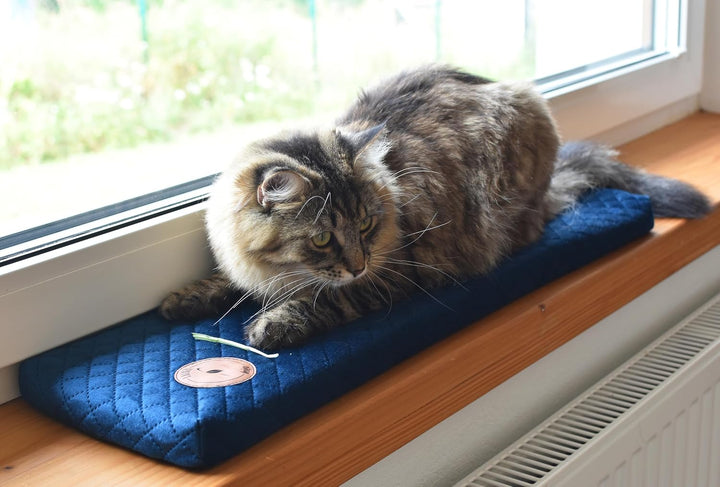 Prime Katzen Fensterliege Für Katzen, Fensterbank mit Einer Rutschfesten Rückseite, Katzenbett Fenst