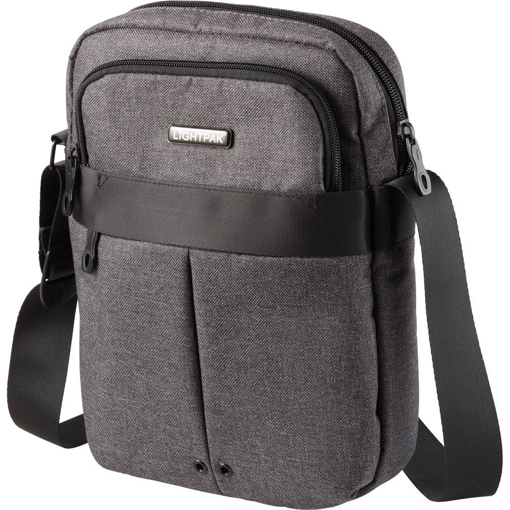 LIGHTPAK 46164 Umhängetasche Epsilon, Tragetasche mit Tablet PC-Fach, Verstellbarer Schultergurt, au