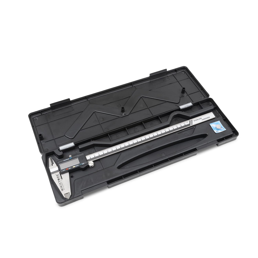 WIKISTORE TASCHEN Caliper 0-300 mm with 4 Functions, Analogue Brake Caliper 50 Jaws, Steel Saddle La